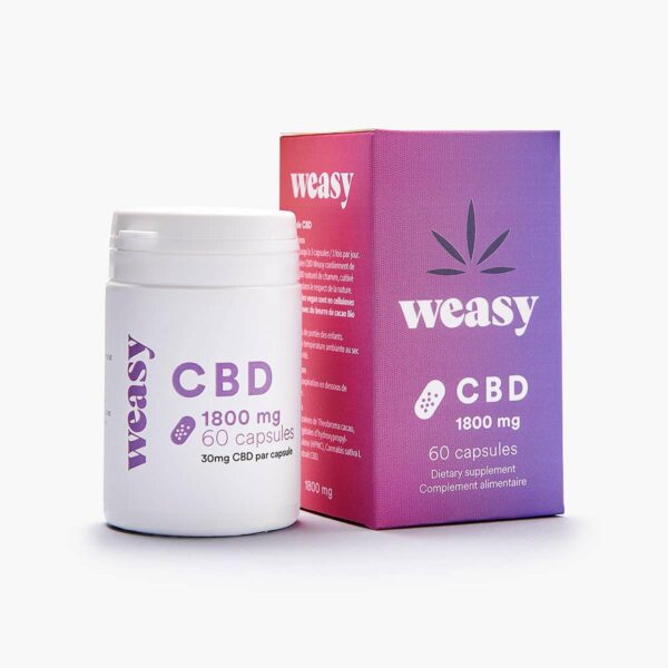 Weasy gélules de CBD 30mg