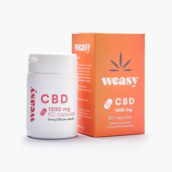 Weasy Gélules de CBD 20 mg