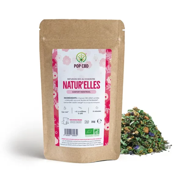 Tisane CBD Natur’elles 35g – Confort Menstruel