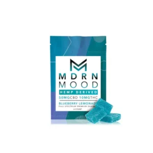 Gummies CBD & THC – BLUEBERRY LIMONADE – 10mg MDRN MOOD - sachet de 6